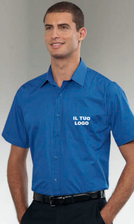 CAMICIA-POPELINE-UOMO-MANICA-CORTA