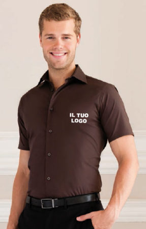 CAMICIA-UOMO-ELASTICIZZATA-MANICA-CORTA