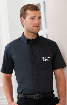 CAMICIA-UOMO-TWILL-M.CORTA