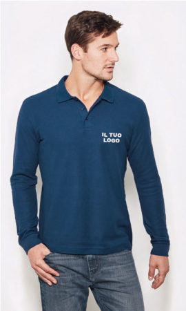 POLO-PIQUE'-MANICA-LUNGA